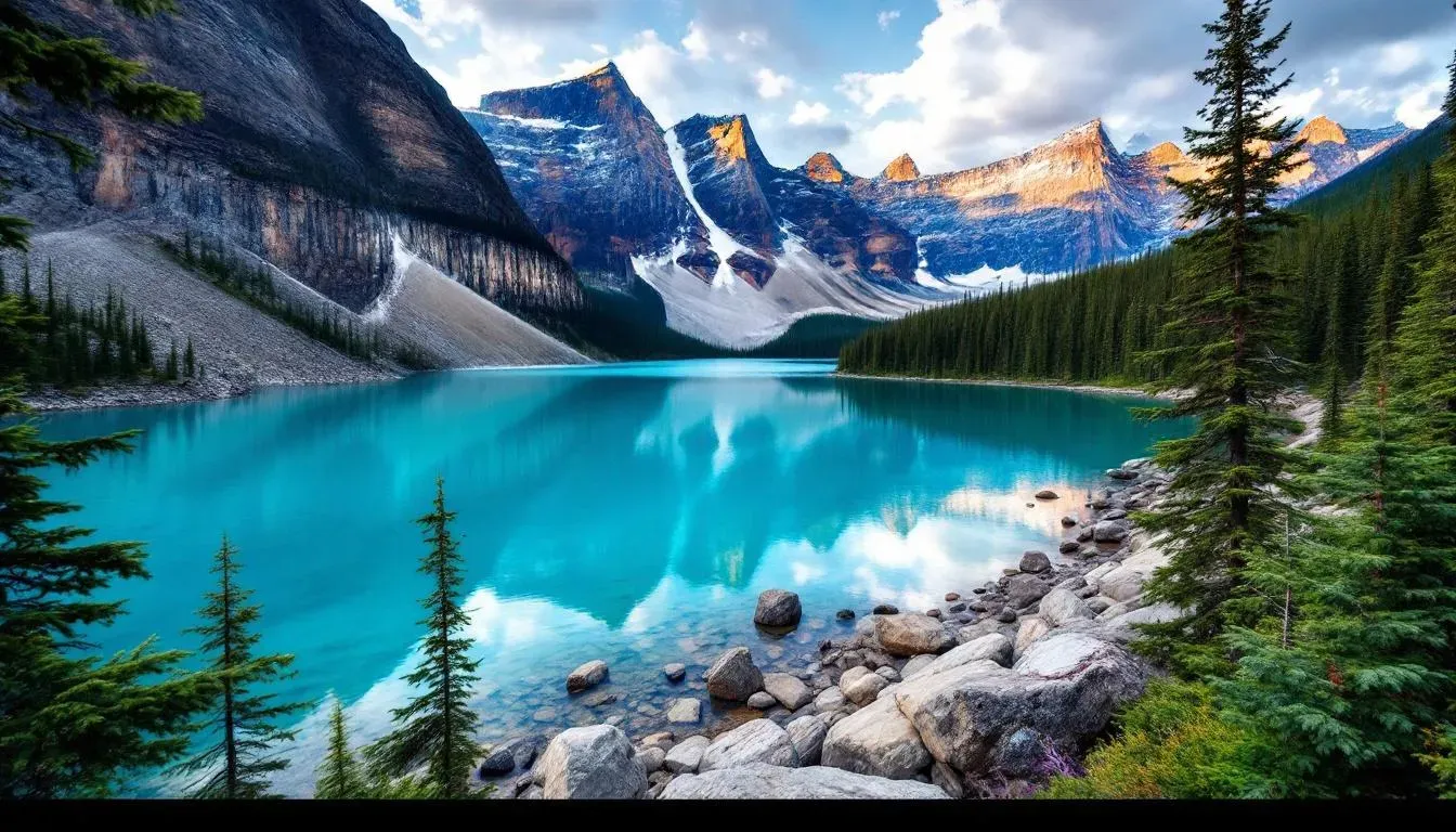 Moraine Lake - filming location in Canada
